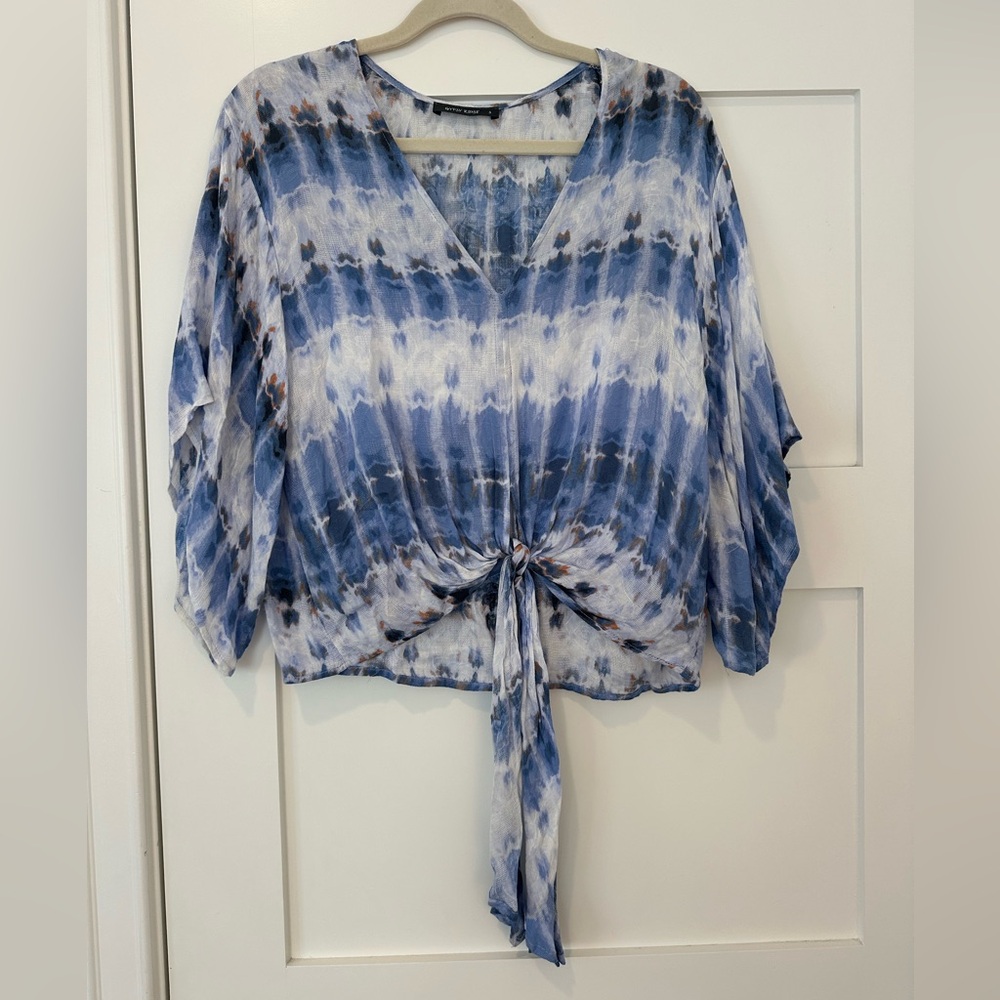 Blue Tie-Dye Women's Top